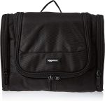 Basics Hanging, Travel Toiletry Bag Organizer, Shower Dopp Kit, Black